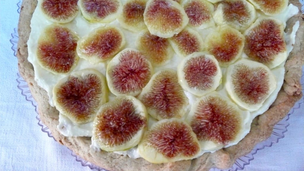 wholegrain fig ricotta tart