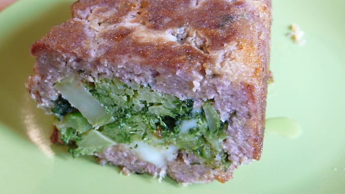 broccoli and guanciale meatloaf