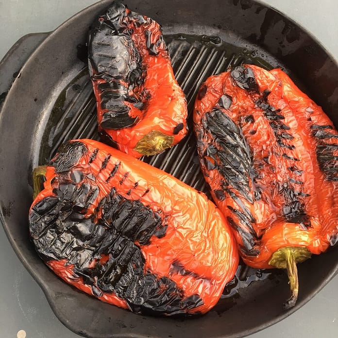 recipe to grill bell peppers Italian style