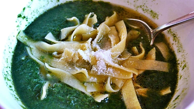 Creamy Spinach "Vellutata" soup