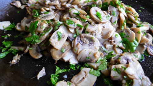 Classic Italian sauté mushrooms trifolati